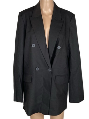 Nude Lucy Women’s Single-Button Blazer Size S Black — SAMPLE